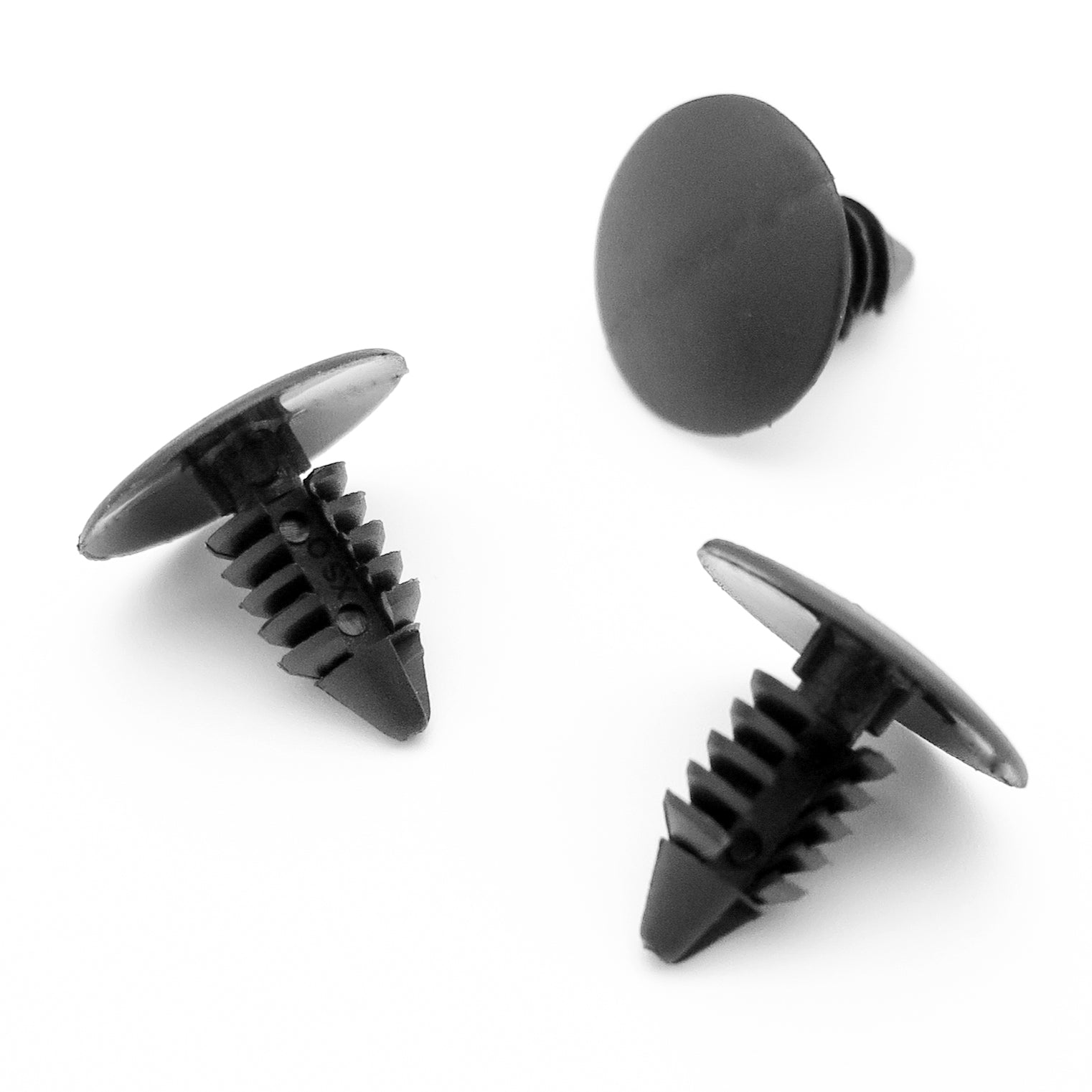 7mm Fir Tree Clip, 18mm Head, Black,