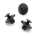 7mm Screw Fit Plastic Rivet, Black