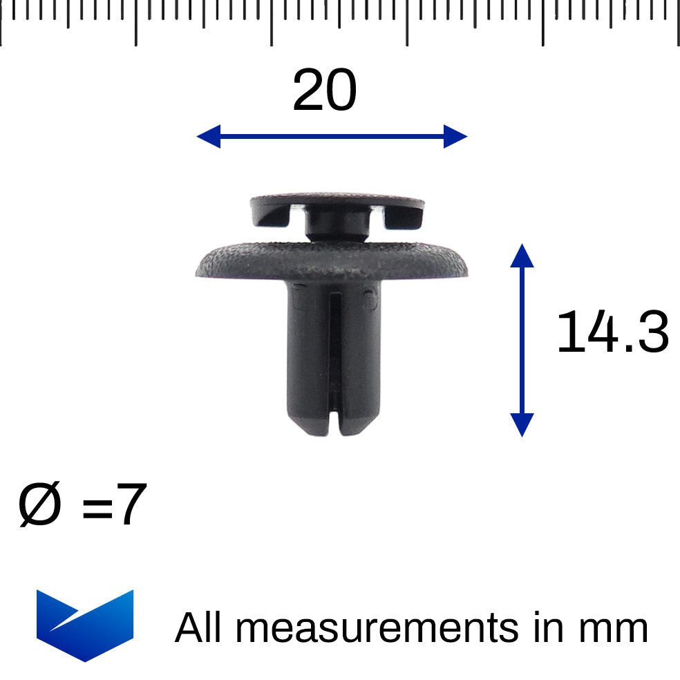 Quick Release Push Fit Plastic Clip - image 2