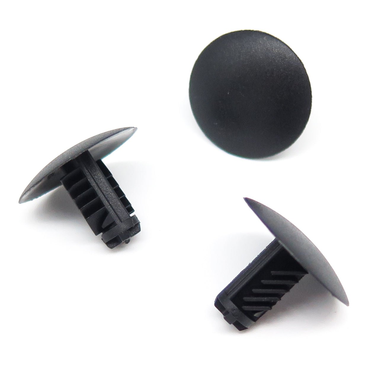 Fir Tree Clip, 7mm Hole, 20mm Head, Black