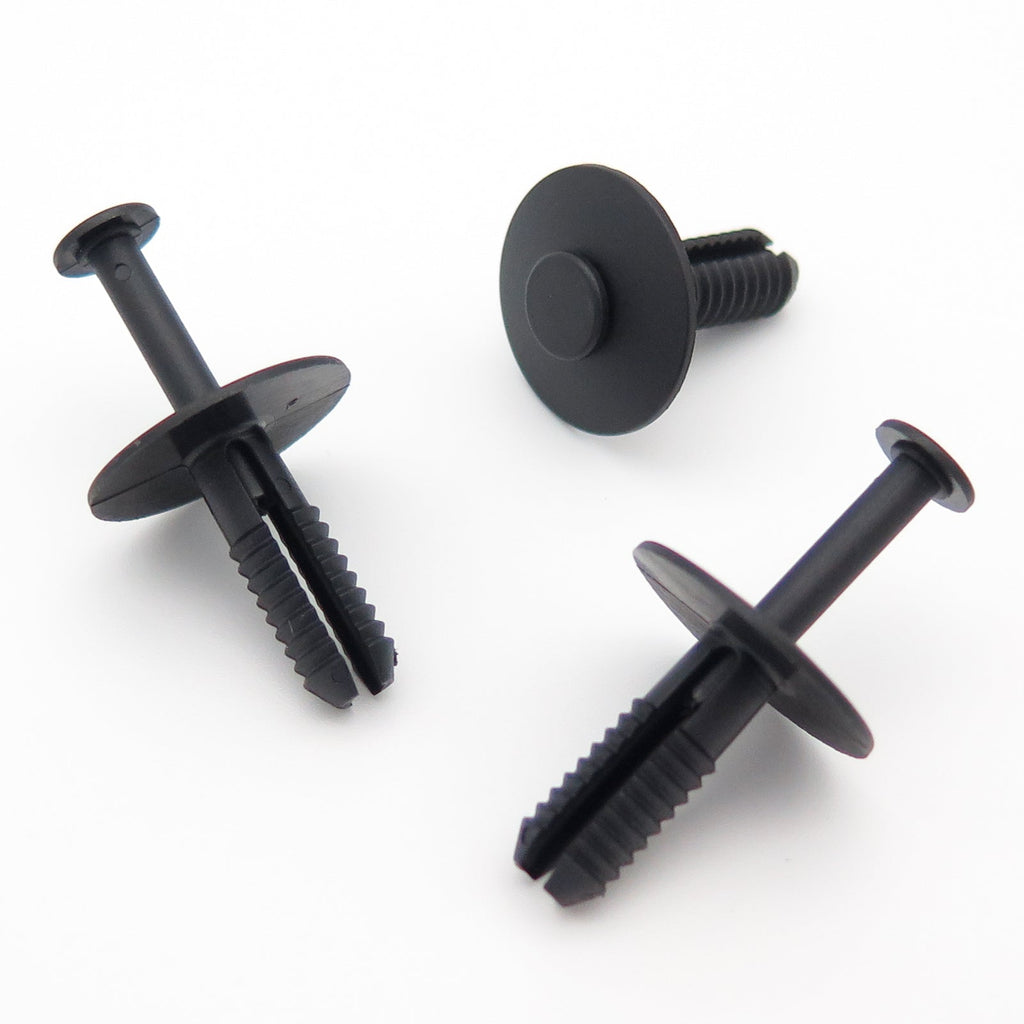 7mm Push fit Plastic Rivet, Black