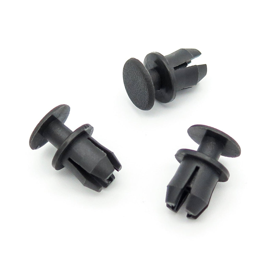 8.5mm Push Fit Plastic Rivet, Grey