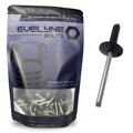 Black Rivet 4.0x14mm Large Flange - Evelyne Bolts®