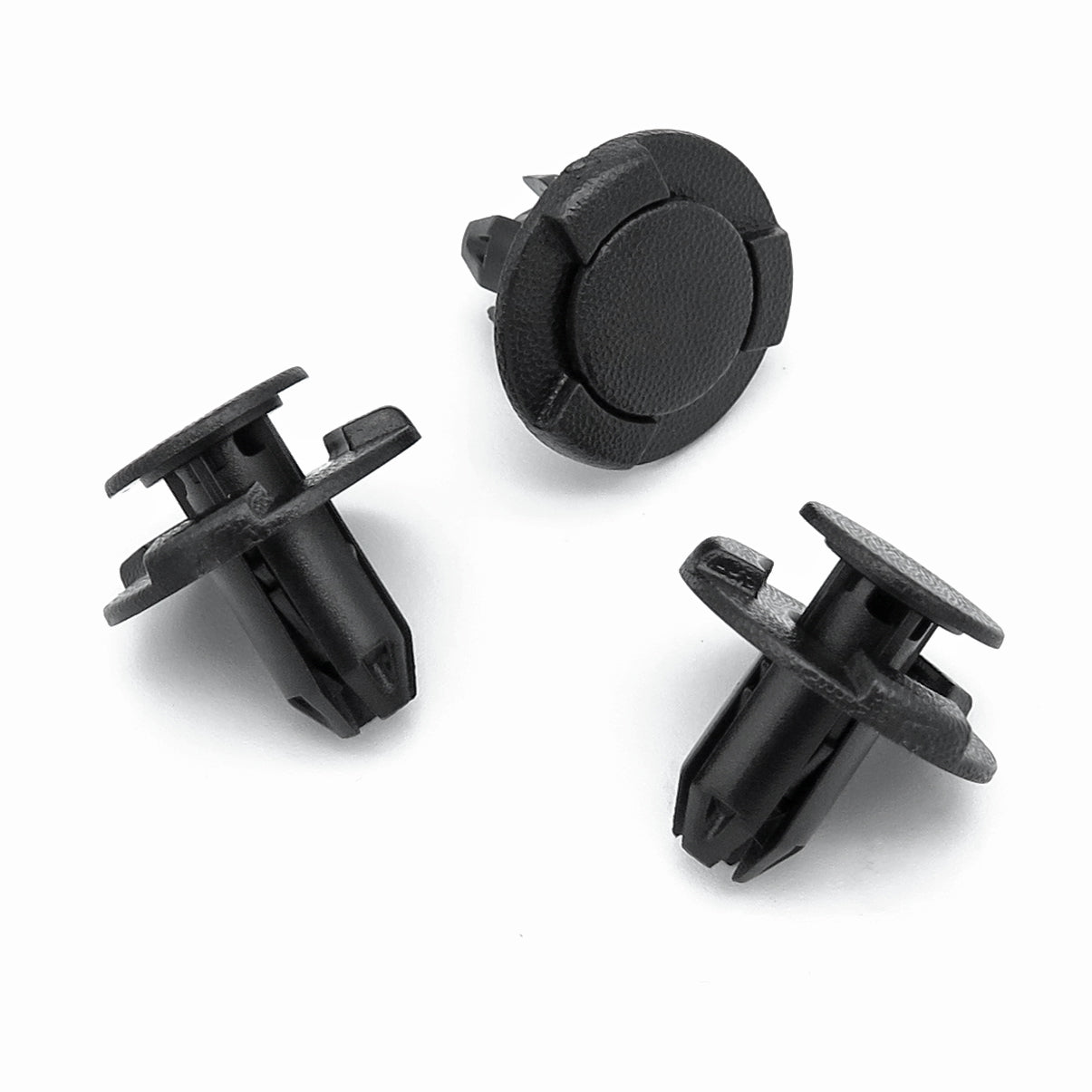 Push Fit Plastic Rivet, 8mm Hole, Black