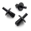 Push Fit Plastic Rivet, 8mm Hole, 19mm Collar, Black