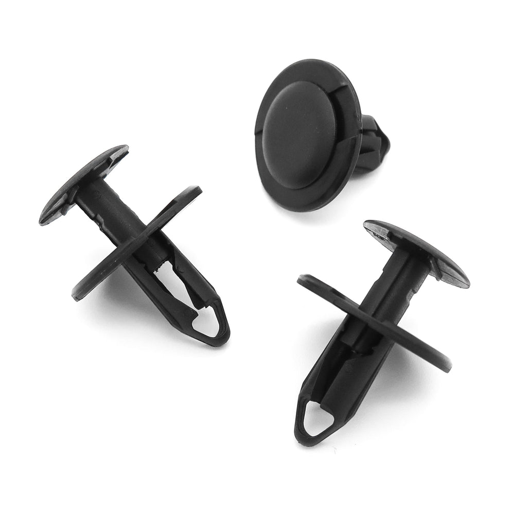 Push Fit Plastic Rivet, 8mm Hole, Black