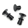 Push Fit Plastic Rivet, 8mm, Black