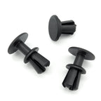 Push Fit Plastic Rivet, 8mm, Black