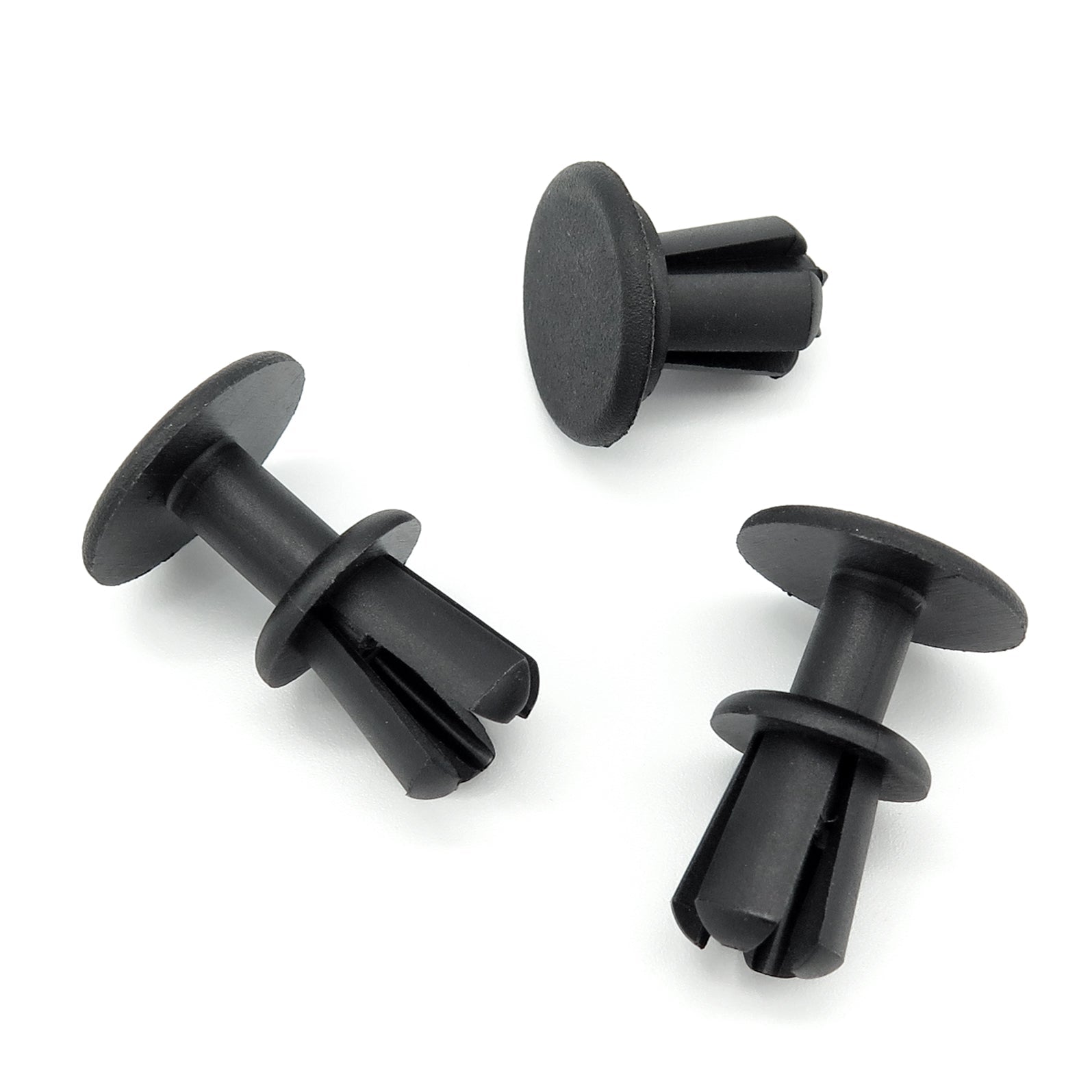 Push Fit Plastic Rivet, 8mm, Black