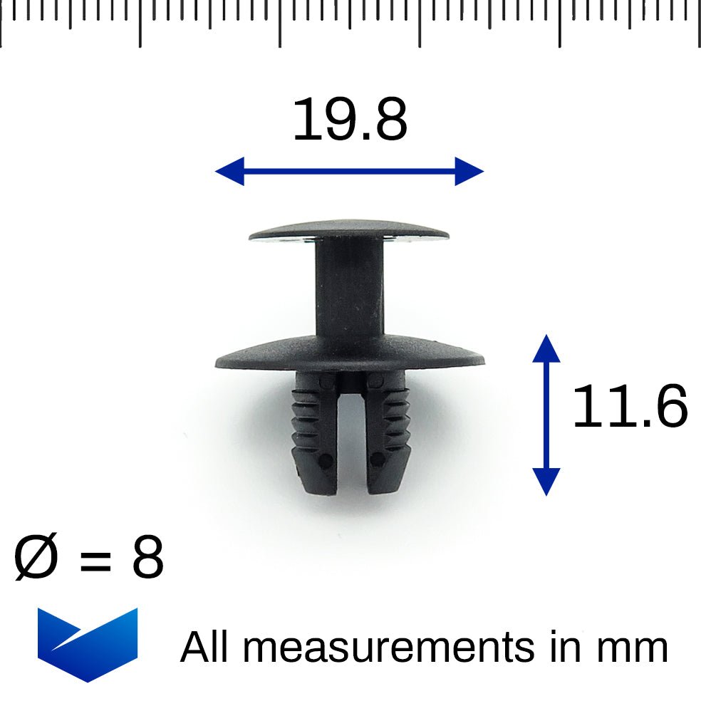9mm Push Fit Short Expansion Rivet - image 2