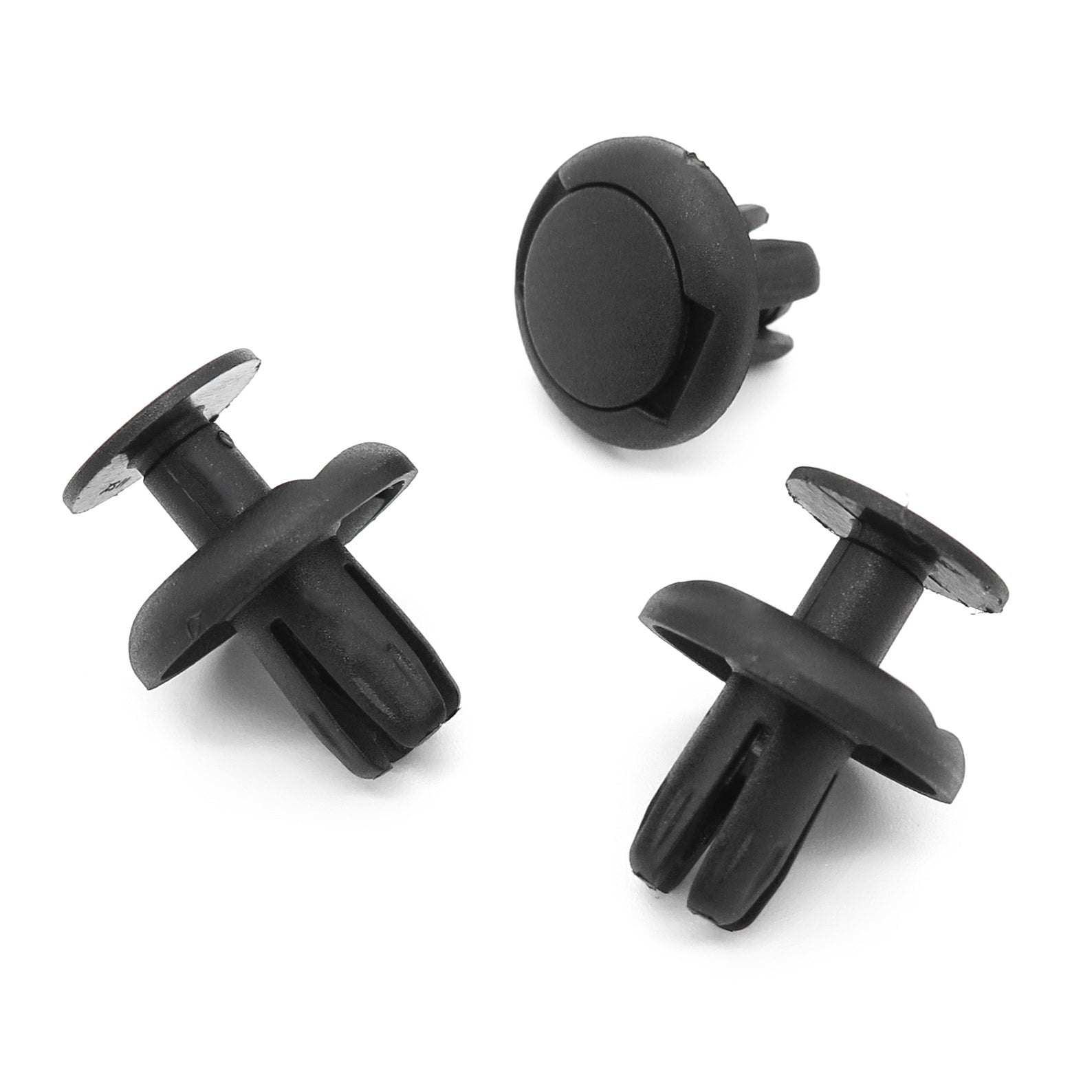 8mm Push Fit Plastic Rivet, Black