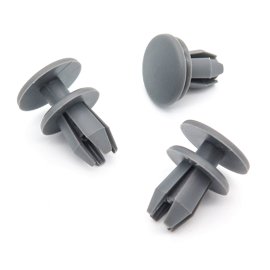 8mm Push Fit Plastic Rivet, Grey