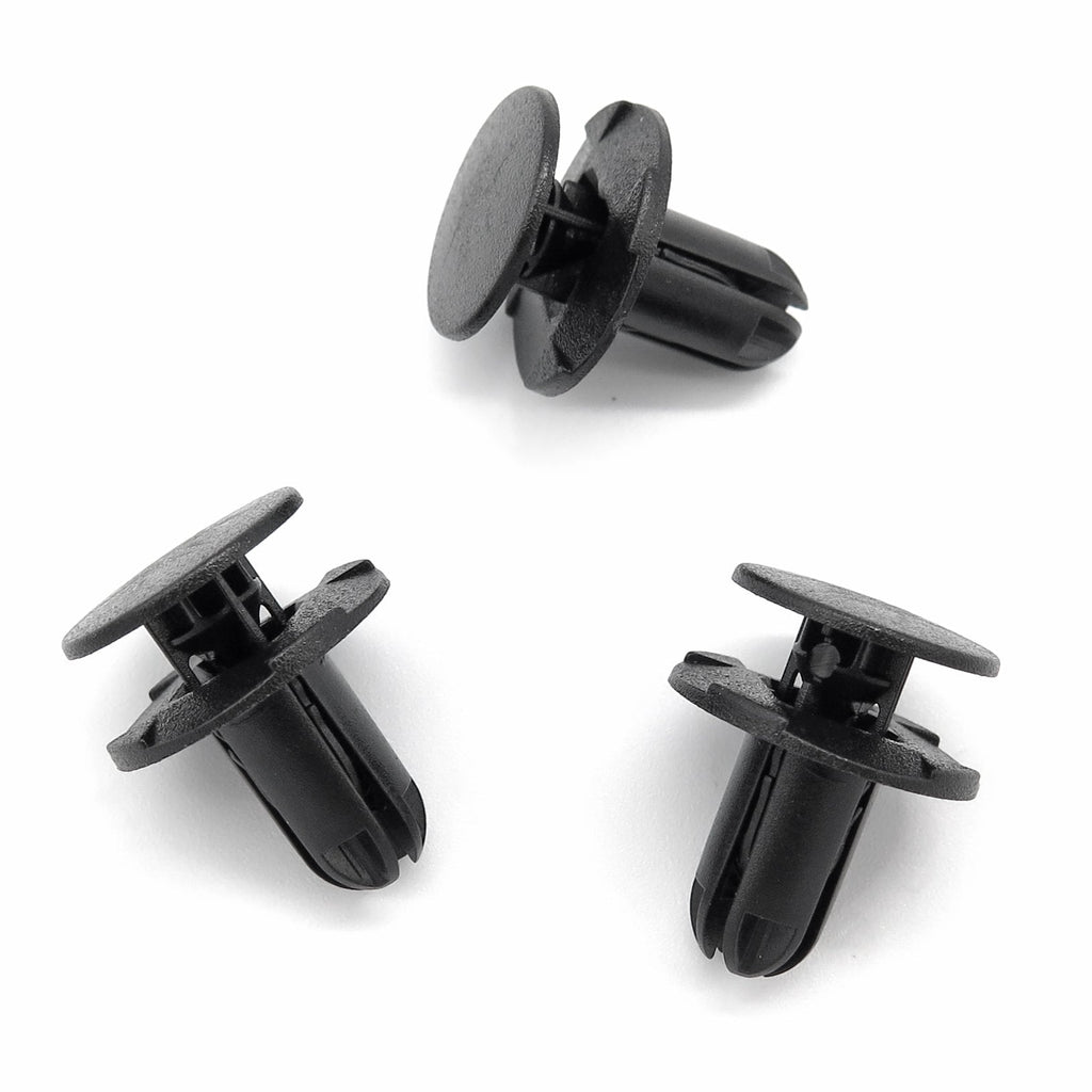 Push Fit Plastic Rivet, Black, 8mm