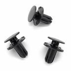 Push Fit Plastic Rivet, Black, 8mm