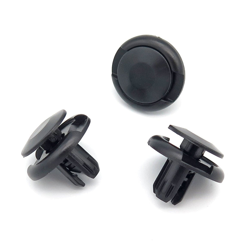 Push Fit Plastic Rivet, 8mm Hole, 20mm Collar, Black, Type B