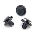 Push Fit Plastic Rivet, 8mm Hole, 20mm Collar, Black, Type B