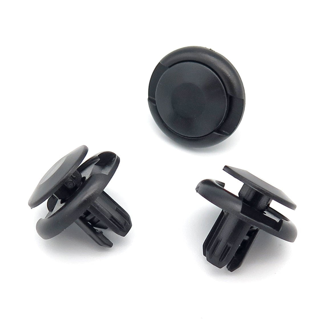 Push Fit Plastic Rivet, 8mm Hole, 20mm Collar, Black, Type B