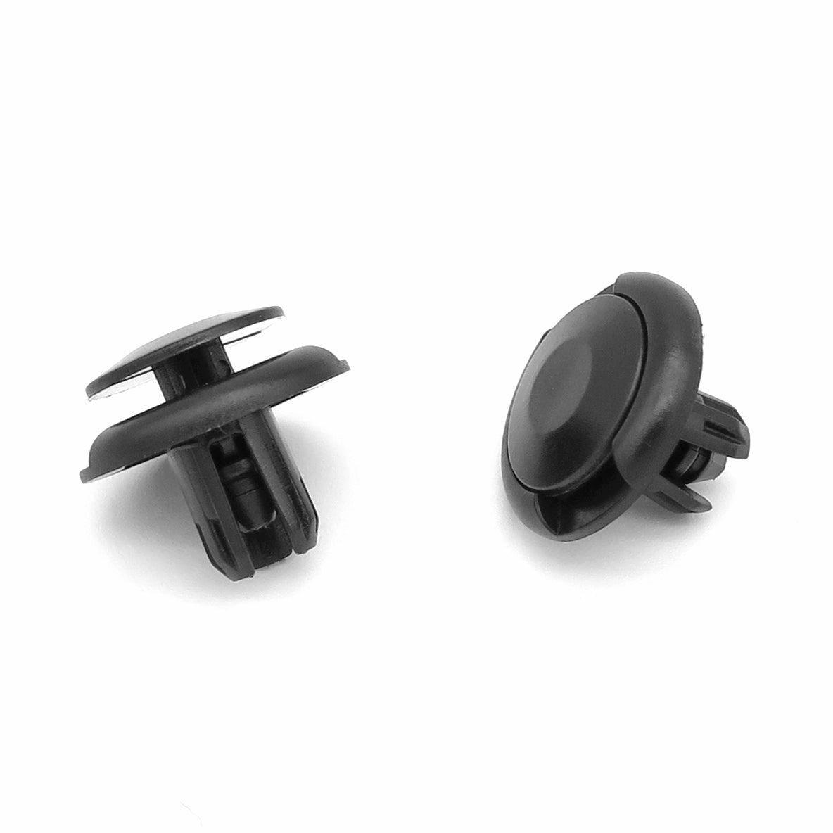 Push Fit Plastic Rivet, 8mm Hole, 20mm Collar, Black, Type B - image 3