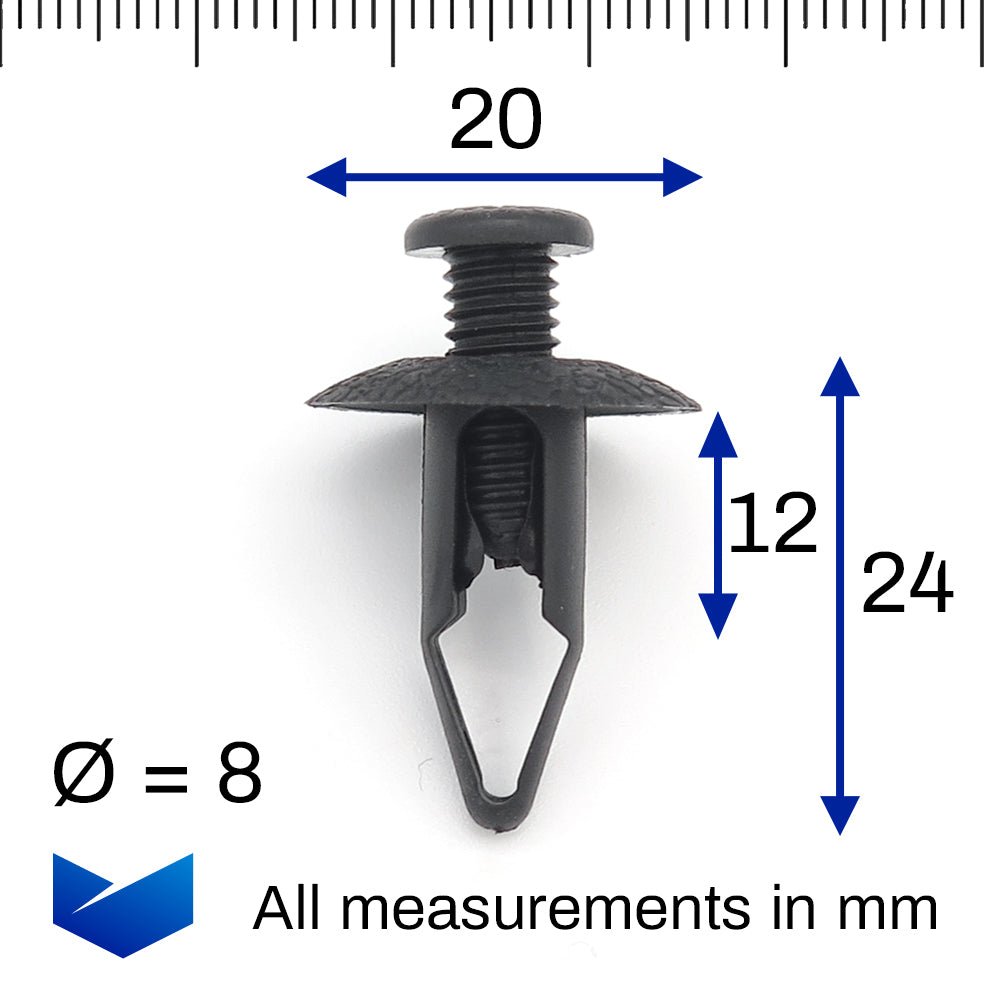 Screw Fit Plastic Rivet - image 2