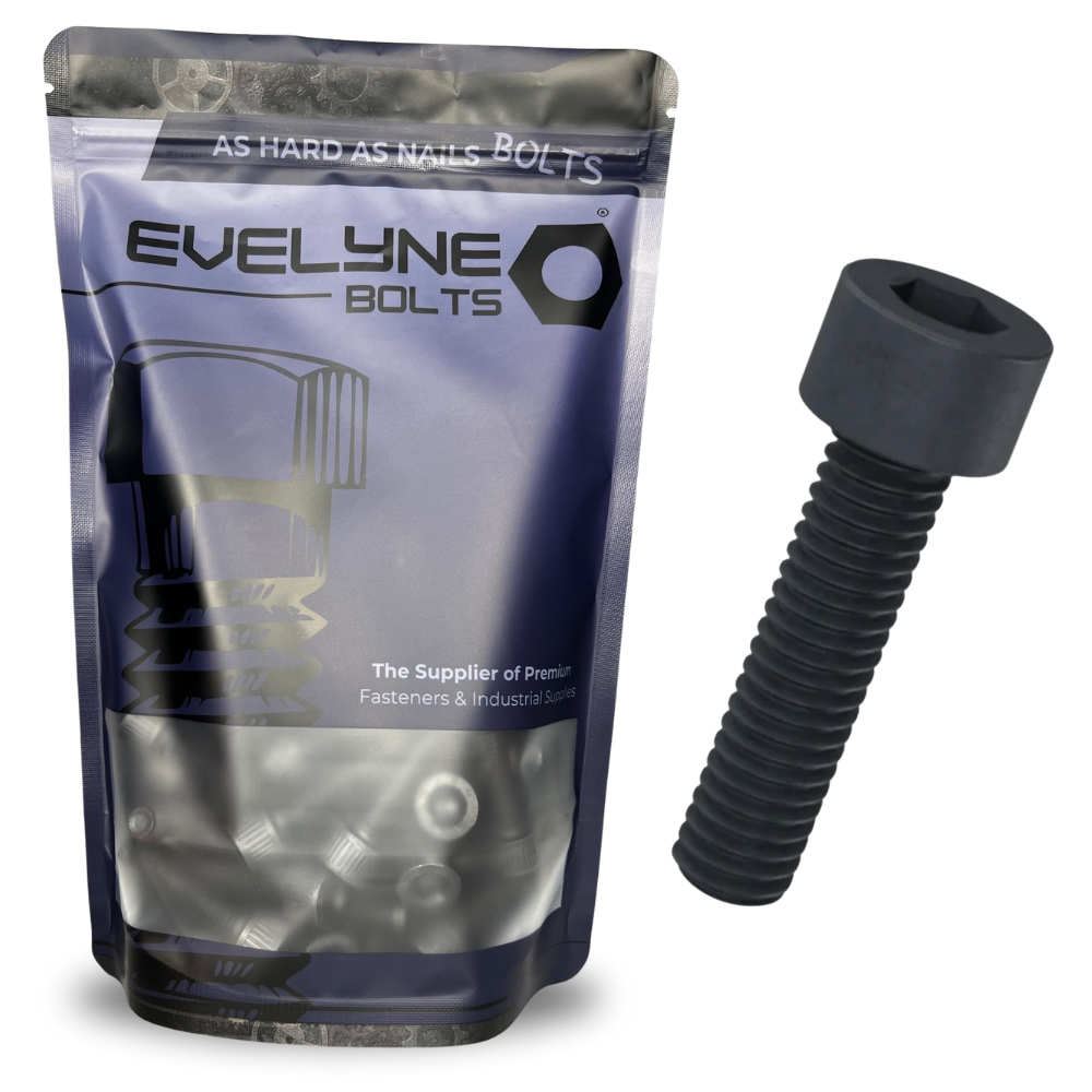 Socket Cap Screw Blk M8x12mm - Evelyne Bolts®