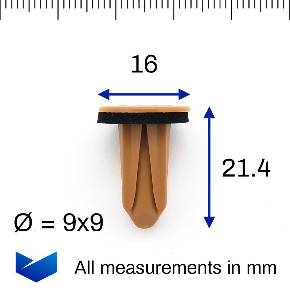 Screw Grommet, Brown with Seal - image 2