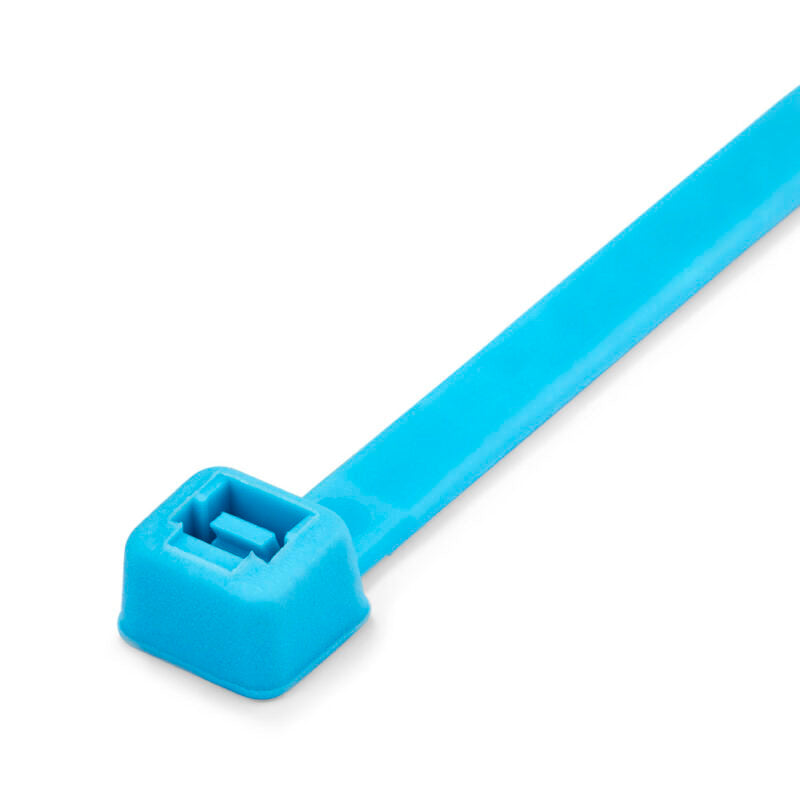 200 x 4.8mm Fluorescent Blue Cable Ties - Pack of 100