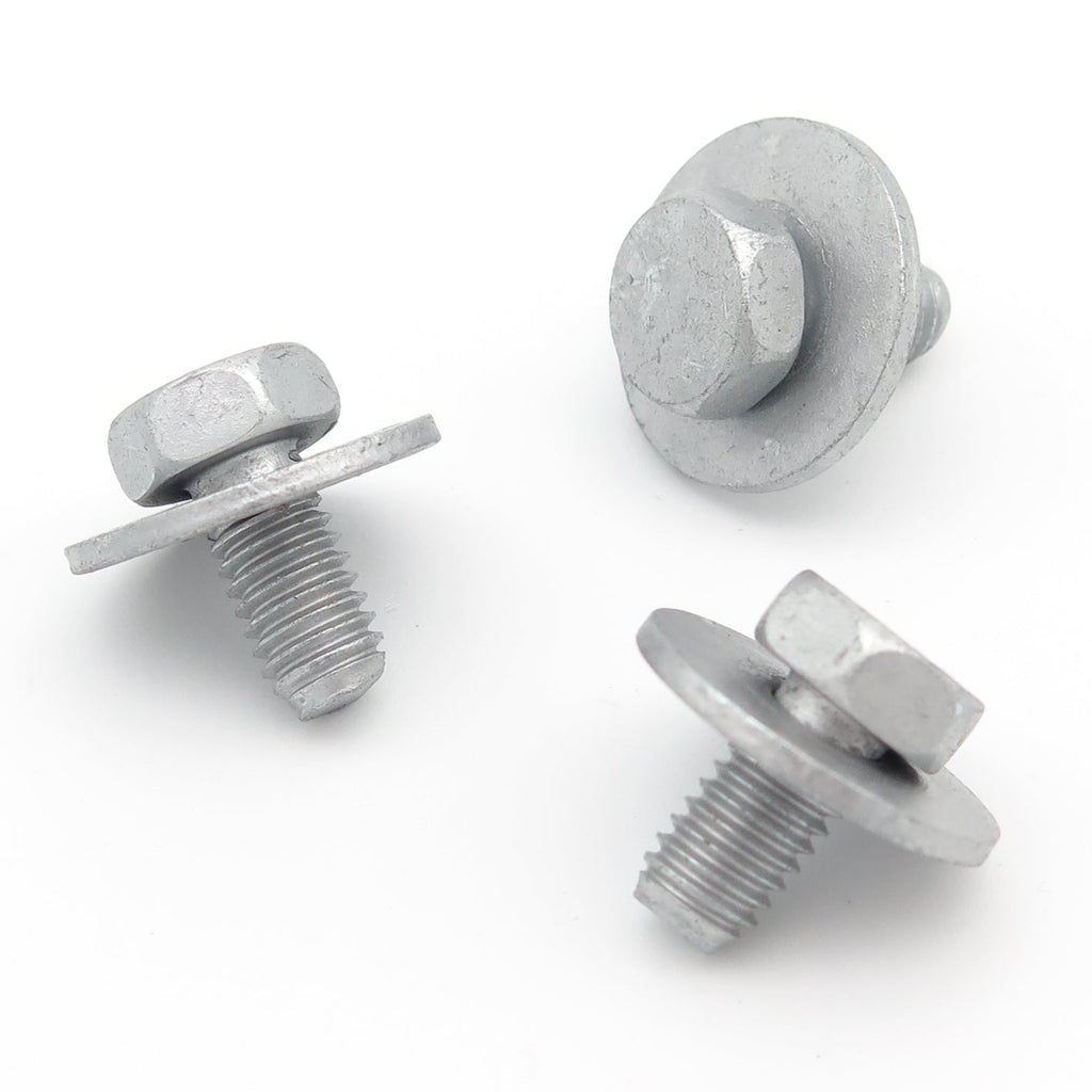 Metal Hex Head Bolt, M6x12, With Captive Washer