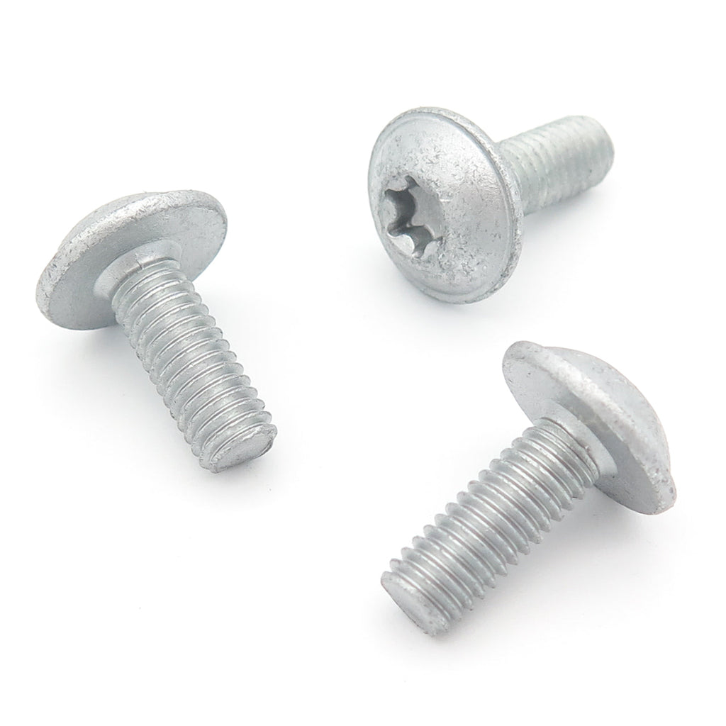 Metal Torx Head Screw, M6 x 20mm, Silver