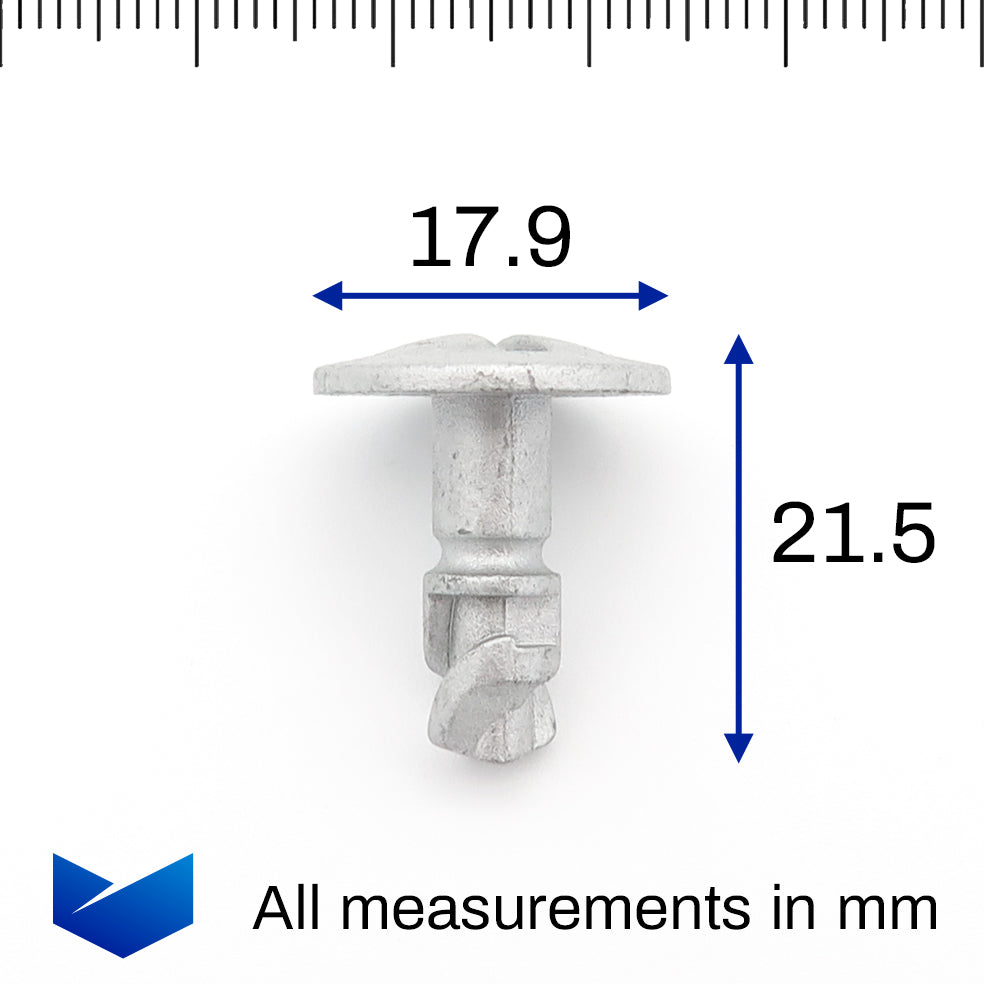 Metal Twist Lock Bolt, Silver - image 2