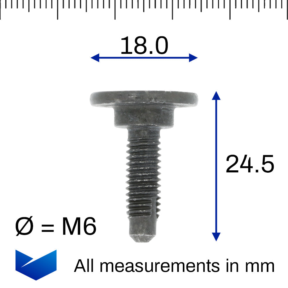Torx Head Shouldered Bolt, M6 - image 2