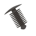 Fir Tree Trim Clip, 9-10mm Hole, 18mm Head, Black