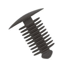 Fir Tree Trim Clip, 9-10mm Hole, 18mm Head, Black