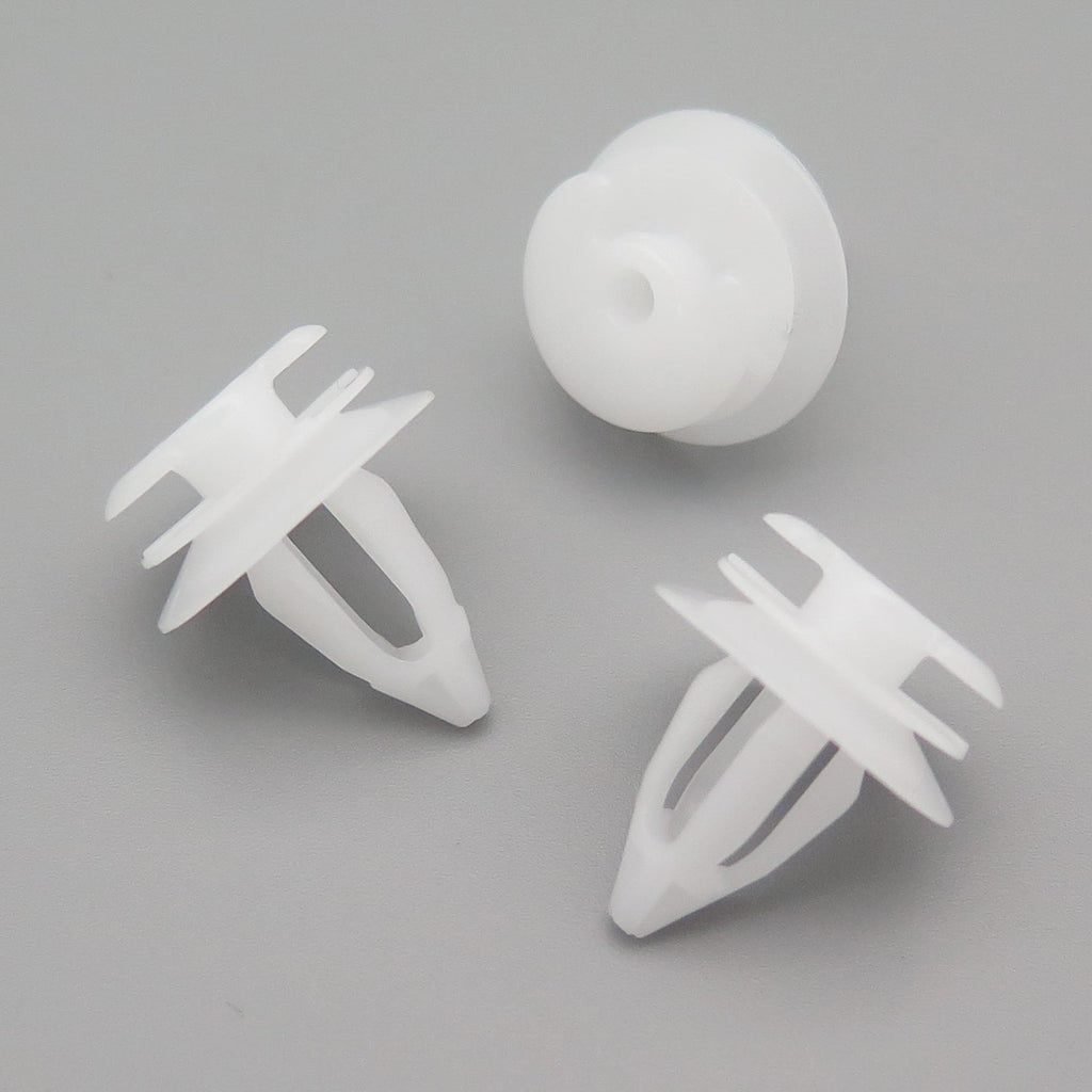 Interior Trim Panel Clip, 8mm, White