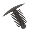 Fir Tree Trim Clip, 9-10mm Hole, 24mm Head, Black