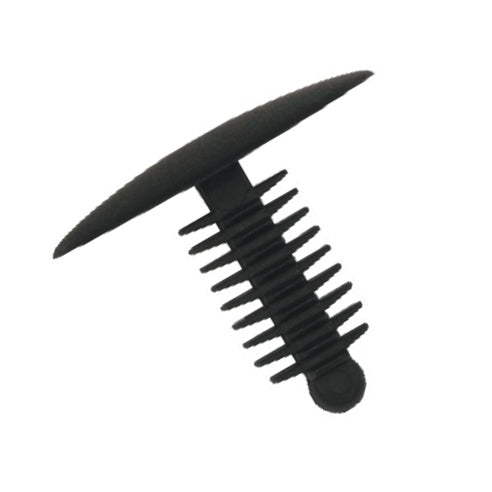 Fir Tree Trim Clip, 6-7mm Hole, 24mm Head, Black