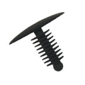 Fir Tree Trim Clip, 6-7mm Hole, 24mm Head, Black