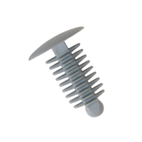 Fir Tree Trim Clip, 6-7mm Hole, 14mm Head, Grey