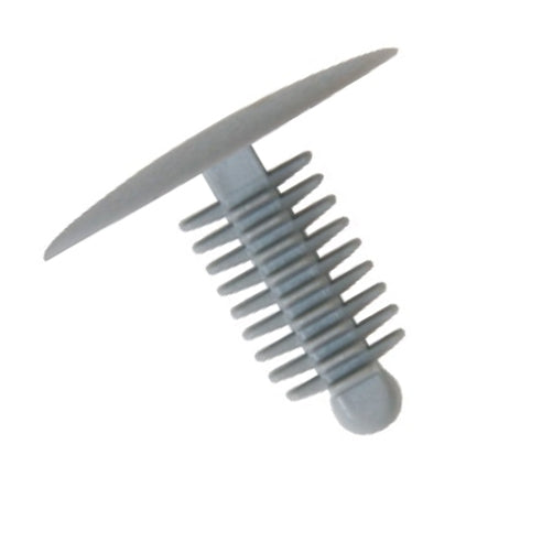 Fir Tree Trim Clip, 6-7mm Hole, 24mm Head, Grey