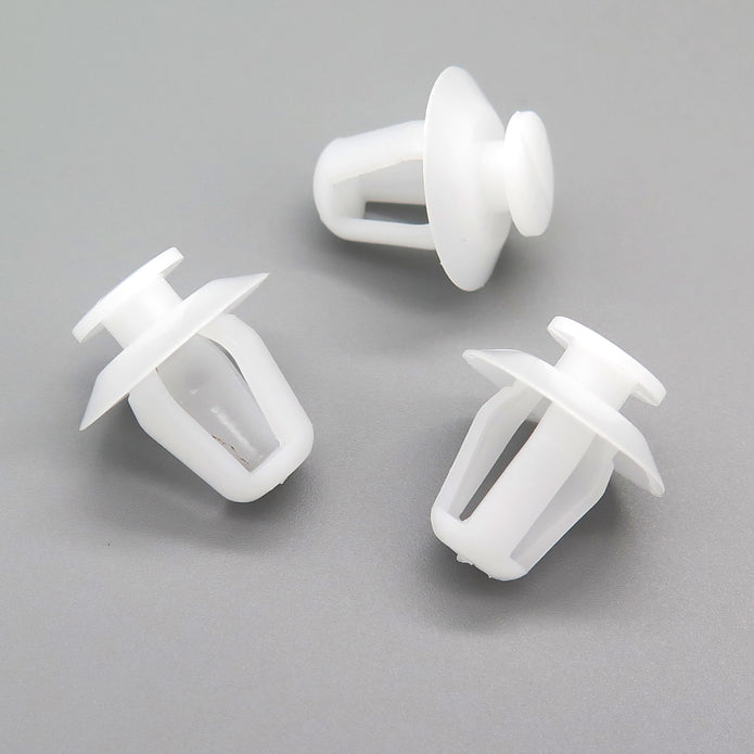 Exterior Door Moulding Clip, White