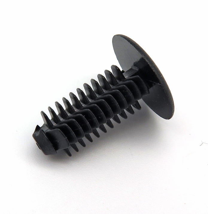 Fir Tree Trim Clip, 7-8mm Hole, 18mm Head, Black