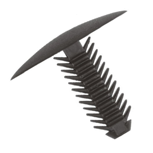 Fir Tree Trim Clip, 7-8mm Hole, 18mm Head, Grey