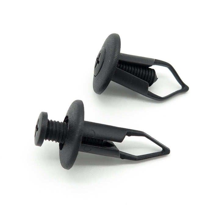 Screw Fit Plastic Rivet, 9mm Hole, 20mm Collar, Black - image 3