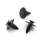 Push Fit Plastic Rivet, 6mm Hole, 18mm Collar, Black