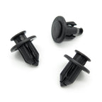 Push Fit Plastic Rivet, 12mm Hole, 22mm Collar, Black