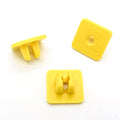 Plastic Grommet Screw Mount, 8x8mm Hole, Yellow