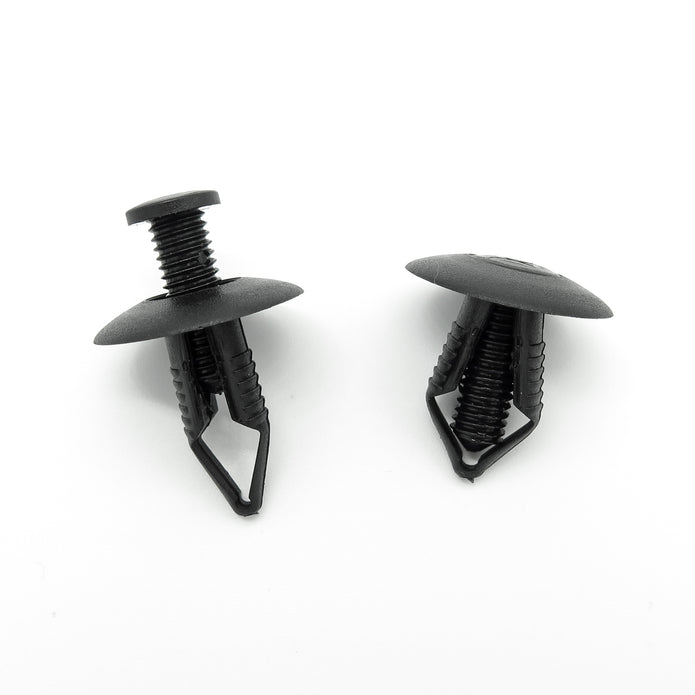 Screw Fit Plastic Rivet, 8mm Hole, 22mm Collar, Black - image 3