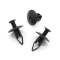 Screw Fit Plastic Rivet, 8mm Hole, 22mm Collar, Black
