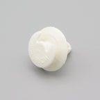 Interior Trim Clip, 8mm Hole, White with Crescent Head - image 3