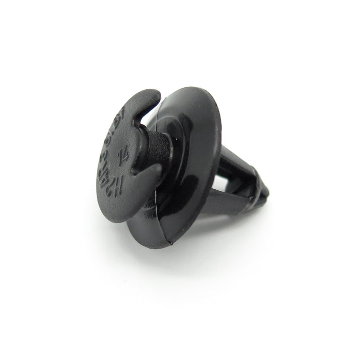 Interior Trim Clip, Black, With Crescent Head - image 3