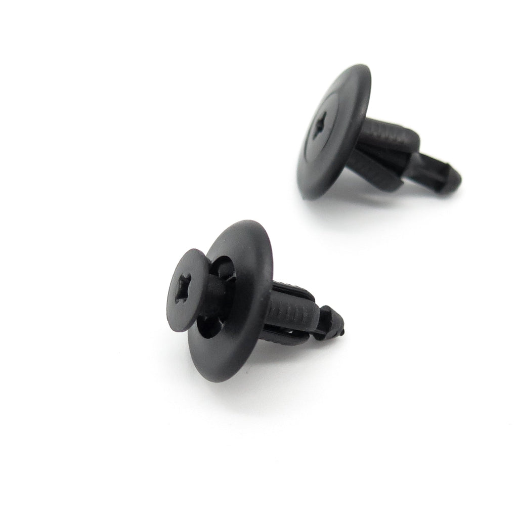 Push Fit Plastic Rivet, 6.5mm Hole, 18mm Collar, Black - image 3